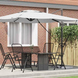 Roma Parasol Beige 286 x 284 x 265 cm Aluminium and Polyester 42003335