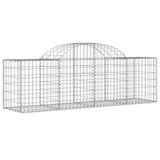Arched Gabion Baskets 3 pcs 200x50x60/80 cm Galvanised Iron 3146279