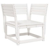 5 Piece Garden Lounge Set White Solid Wood Pine 3216916