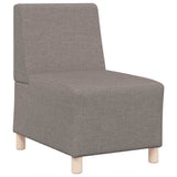 Modular Sofa Unit Armless 3 pcs Taupe 55 x 74 x 82 cm Fabric 3399798