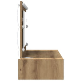 Dressing Table Brown 100 x 40 x 70 cm Engineered Wood 865243