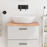 Bathroom Countertop Light Brown 60x40x cm Treated Solid Wood 3156105