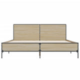 Bed Frame without Mattress Sonoma Oak 120x190 cm Small Double 3280023