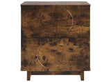 Bedside Cabinet 2 pcs Smoked Oak 33.5 x 34.5 x 50 cm 8011398