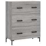 Highboard Grey Sonoma 69.5x34x180 cm Engineered Wood 3198407