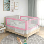 Toddler Safety Bed Rail Pink 200x25 cm Fabric 10206