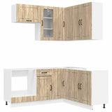 Kitchen Unit LUCCA 8 pcs Sonoma Oak Engineered Wood 3438393