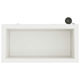 Garden Planter with LED 2 pcs White 30 x 60 x 30 cm Steel 8008087