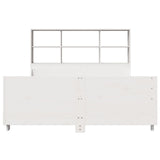 Bookcase Bed without Mattress White 120x190 cm Small Double Solid Wood 3323825