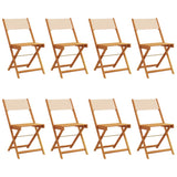Garden Chair Set of 8 Beige 3214621