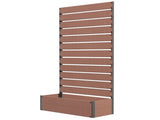 Raised Bed for Garden, Planter with Trellis for Climbing Plants, Vines, Planter Box with Drainage T3398P320104