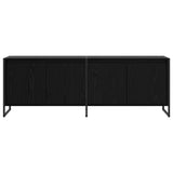 TV Cabinet Black Oak 140 x 36 x 49.5 cm Engineered Wood 886510