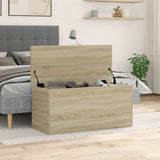 Storage Box Sonoma Oak Engineered Wood 100 x 42 x 46 cm 840662