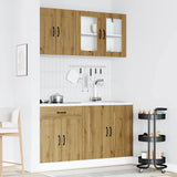 4 Piece Kitchen Cabinet Set Kalmar Artisan Oak Engineered Wood 3314860