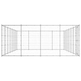Outdoor Dog Kennel Galvanised Steel 33.88 m 3082320