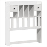 Bed Frame without Mattress White 75x190 cm Small Single Solid Wood Pine 3323519