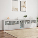 Sideboard with LED Lights White 283x37x67 cm 3209023