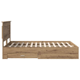 Bed Frame with Drawer with Headboard Manual Engineered Wood 3410317