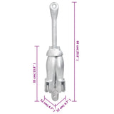 Folding Anchor Silver 8 kg Hot Dip Galvanized Cast Iron 94272