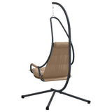 Hanging Egg Chair Folding Taupe 94 x 107 x 196.5 cm Steel 42003853