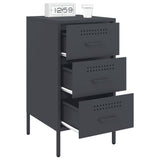 Bedside Cabinets 2 pcs Anthracite 36x39x68 cm Steel 843083