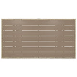 316583 Garden Table Grey 120x70x66 cm Poly Rattan