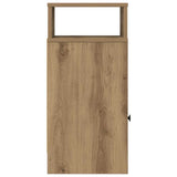 Bedside Cabinets 2 pcs with Drawer Artisan Oak 25x31x66 cm 858631