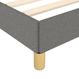 Bed Frame without Mattress Dark Grey 90x190 cm Single Single Fabric 349864