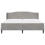 Bed Frame with Headboard Light Grey 180 x 200 cm Velvet 3415277