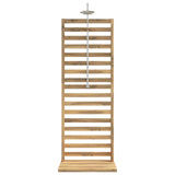 Outdoor Shower 205.5 cm Solid Acacia Wood and Stainless Steel 903119