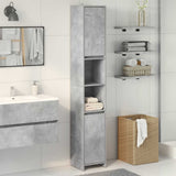 Bathroom Cabinet Concrete Grey 30x30x183.5 cm Engineered Wood 856063