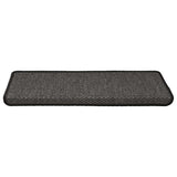Stair Mats Self-adhesive Sisal-Look 30 pcs 65x21x4 cm Anthracite 3365885
