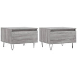 Coffee Tables 2 pcs Grey Sonoma 50x46x35 cm Engineered Wood 830873
