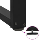 Coffee Table Legs T-Shaped 2 pcs Black 70x25x cm Steel 4013036