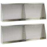 Retaining Wall 4 pcs 60 x 12 x 40 cm Stainless Steel Silver 3449083