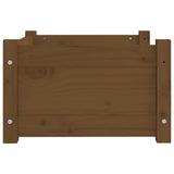 Dog Bed Honey Brown 55.5x45.5x28 cm Solid Pine Wood 821445