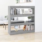 Book Cabinet/Room Divider Grey Sonoma 100x30x103 cm 813633