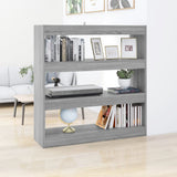 Book Cabinet/Room Divider Grey Sonoma 100x30x103 cm 813633