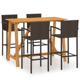 Garden Bar Set Brown Solid Acacia wood Medium Durable 3067968
