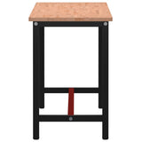 Workbench 150x55x81.5 cm Solid Wood Beech and Metal 3188905