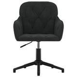 Office Chair Height Adjustable Black 56 x 61.5 x 72 cm Velvet 42025221