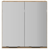 Bathroom Mirror Cabinet Artisan Oak 64x20x66.5 cm Engineered Wood 856941