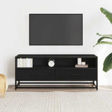 TV Cabinet Black 100x34.5x40 cm Engineered Wood and Metal 848814