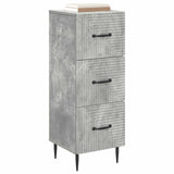 Drawer Cabinet Concrete Grey 33 x 34.5 x 89.5 cm 894848