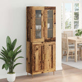 Highboard 2 pcs Old Wood Engineered Wood 3415820