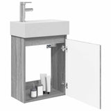 Bathroom Vanity Unit with Tap Grey Sonoma 45.5 x 22.5 x 84 cm 889507