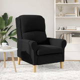 Armchair Black 76 x 94 x 102 cm Sharpa Fabric 42009855