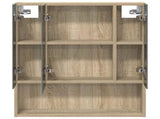 Bathroom Mirror Cabinet with Shelf Sonoma Oak 60 x 14.5 x 70 cm 889185