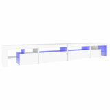 TV Cabinet with LED Lights White 290x36.5x40 cm 3152802