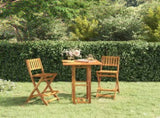 Outdoor Bar Set Natural Wood Solid acacia wood with an oil finish 3104961
